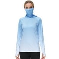 thumbnail image 3 of Bassdash FS23W Women's UPF 50+ Fishing Hoodie Shirt With Face Mask Thumb Holes, 3 of 8