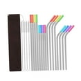thumbnail image 3 of Pajitas Reutilizables Macarena Acero Inoxidable 16x Largas Coloridas, 3 of 8
