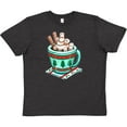 thumbnail image 3 of Inktastic Holiday Marshmallows in Hot Chocolate Youth T-Shirt, 3 of 5