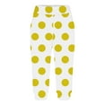 thumbnail image 4 of Capri Sweatpants for Women Summer Casual Outdoor Pull-Up Point Print Joggers Trousers with Pocket Wide Leg Workout Pants, Yellow, XXL, 4 of 6