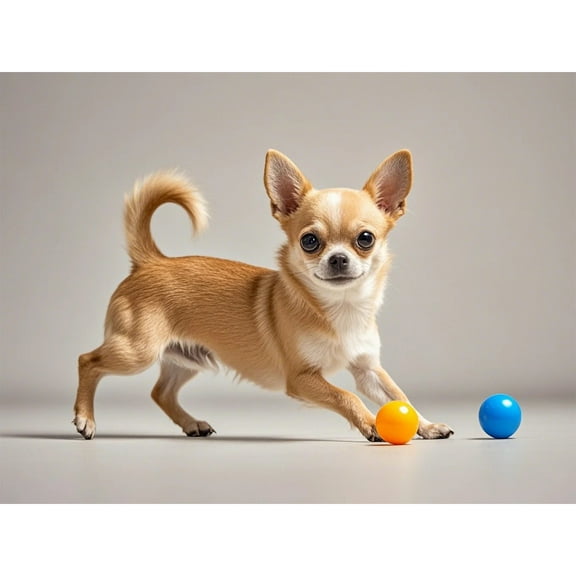 Fawn Chihuahua Diamond Art 5D Diamond Painting DIY Kits Full Round Drill Beads by Number Stitch Handmade Arts and Crafts for Living Room Bedroom Home Wall Decor 12x16 inch