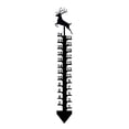 thumbnail image 1 of Medidor de nieve para exteriores, de metal, con forma de copo de nieve y hierro, preciso, resistente al viento, ideal para decoración de jardín y patio., 1 of 8
