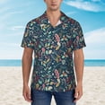 thumbnail image 4 of Daiia berry Nuts Leaf Hawaiian Shirt for Men Gentle Cotton Regular Short Sleeve Casual-3X-Large, 4 of 9