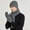 Dark Gray, variant on Dvkptbk Scarf 3PCS Suit Women Solid Knitting Hat Warm Windproof Baggy Stretch Winter Soft Hat + Gloves + Scarf Set Clothes on Clearance