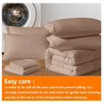 thumbnail image 4 of TiaGOC Beige Full Size Comforter Set - 7 Pieces, Bed in a Bag Bedding Sets with All Season Soft Quilted Warm Fluffy Reversible Comforter,Flat Sheet,Fitted Sheet,2 Pillow Shams,2 Pillowcases, 4 of 6