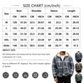 thumbnail image 3 of LNZGNM Mens Flannel Plaid Jacket Fleece Lined Sherpa Lined Plaid Shirt Full Zip with Hood Jackets with Pokect Casual Winter Warm Coats,Gray 2XL, 3 of 4
