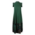 thumbnail image 3 of Gibobby Vestido largo de playa de verano para mujer Vestido largo con panel estampado sin mangas con cuello redondo para mujer(AG,M), 3 of 5