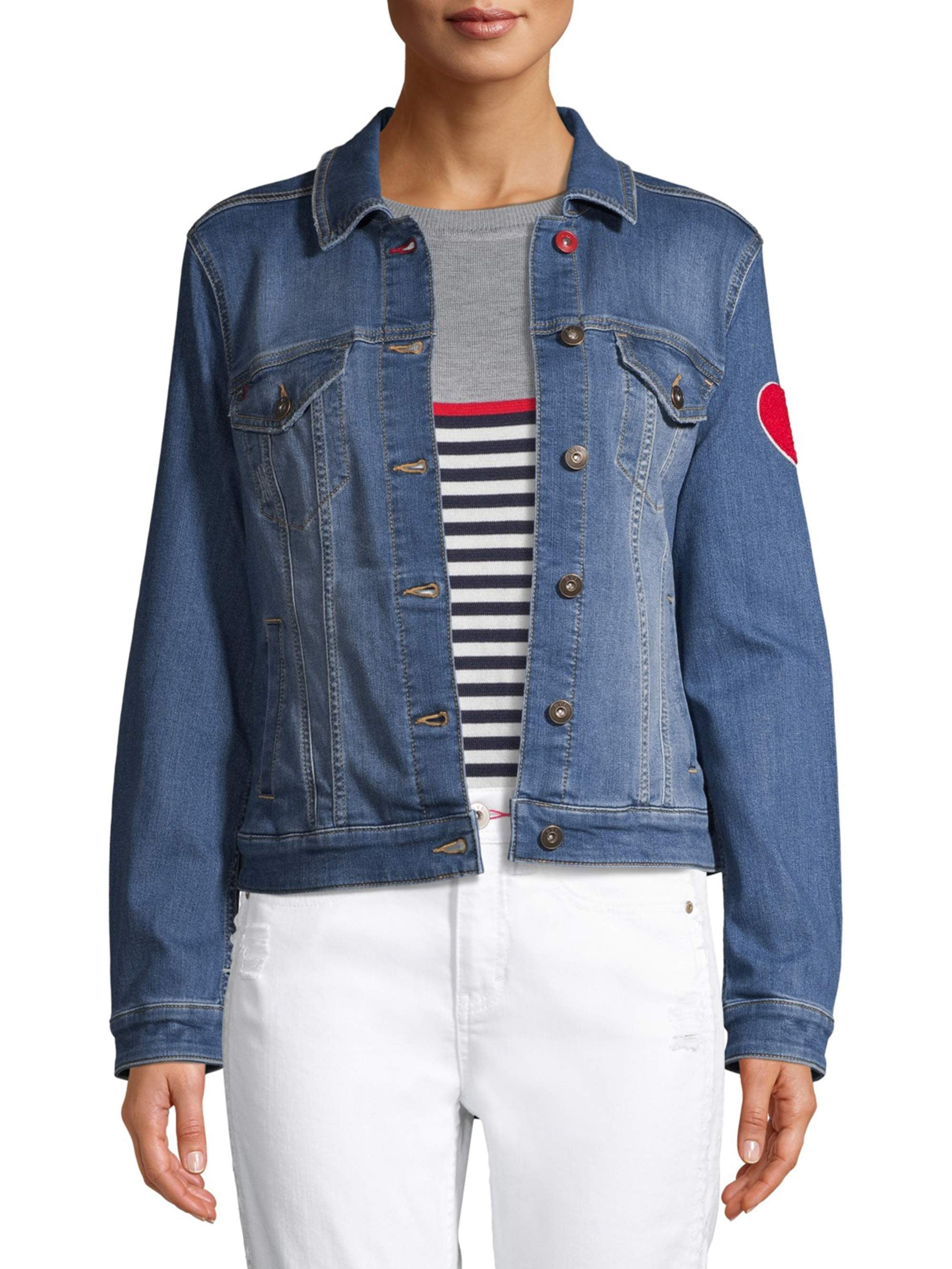 all we need is love denim jacket