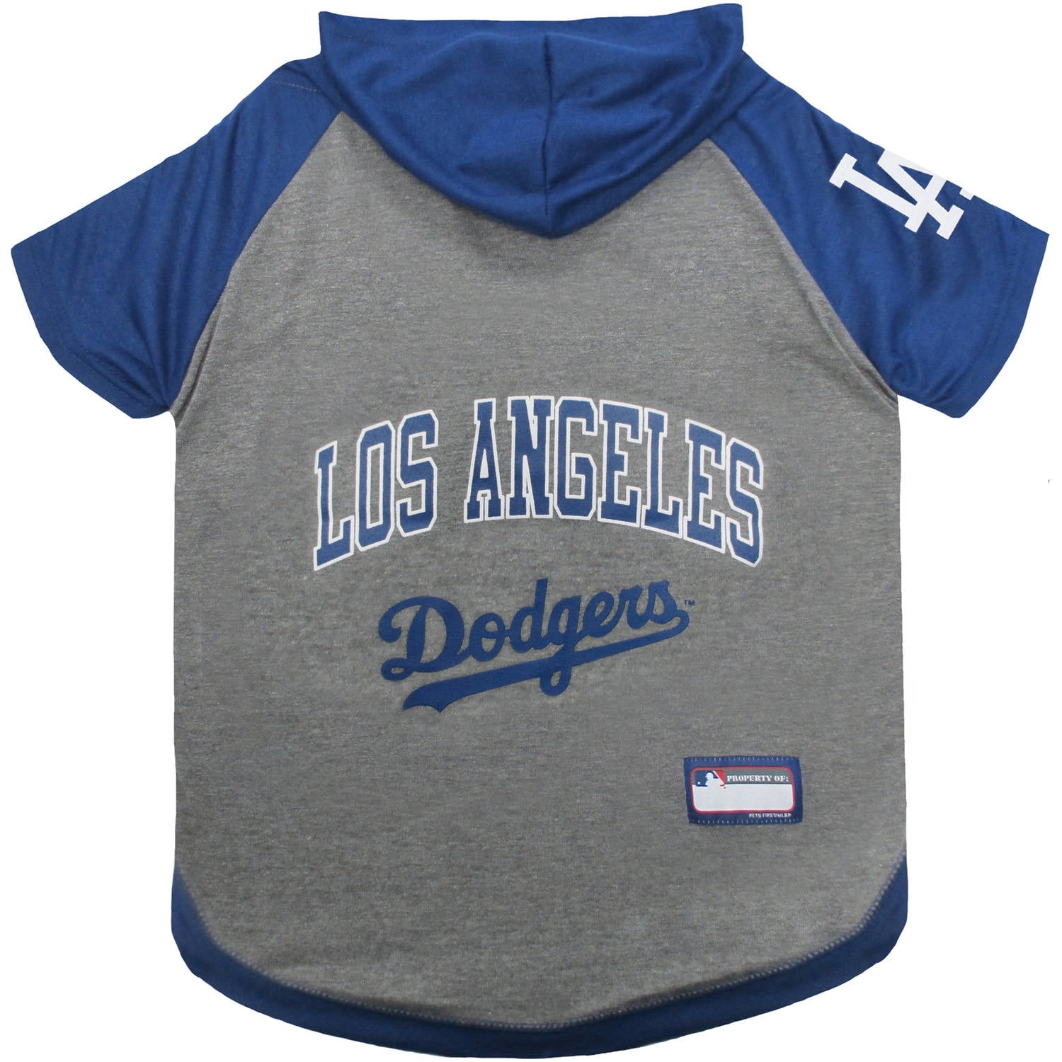 Pets First MLB Los Angeles Dodgers Hoodie Tee Shirt by Pets First