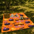 thumbnail image 7 of pointed-hat character Hat Cats With confection illustrations And Moons, Soft Flannel Blanket, Playful autumn celebration Cartoon Home Decor for Bedroom and Living Room, Housewarming Gift, 7 of 7