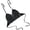 Black_S, variant on Women Crochet Halterneck Swimsuit Top Adjustable String, Padded Crochet Crop Top Adjustable Back Tie