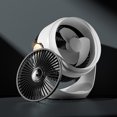 thumbnail image 4 of Naiovety Ventilador portátil recargable blanco para viajes con iluminación de aspas de ventilador de tres aspas y otras funciones Electrodomésticos Blanco, 4 of 6