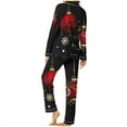 thumbnail image 5 of Hueook Cotton Comfy Pjs for Women Women's Christmas Printed Pajama Set for Daily Home Wear with Pocket Multicolor L, 5 of 8