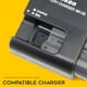 thumbnail image 4 of Paquete de 2 baterías Nikon EN-EL15c con cargador LCD dual USB-C, 4 of 6