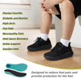 thumbnail image 4 of Men's Orthopedic Wide Walking Shoes: Comfortable Fashion Sneakers with Arch Support, Casual Tennis Work Sports Shoes, 4 of 9