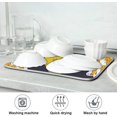 thumbnail image 7 of FREEAMG Dish Drying Mat Beautiful Vintage Tiger Chinoiserie Style Kitchen Dish Pads Super Absorbent Microfiber Dish Drying Rack Pads Safe Heat-resistant Kitchen Counter Mat,18x24 Inch, 7 of 7
