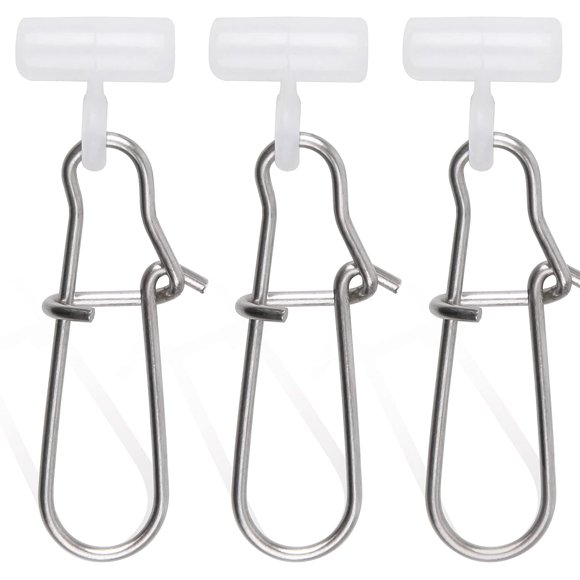 shiyou-38Pcs Fishing Sinker Slide Heavy Duty Fishing Line Sinker Slider with Duo Lock Snap Clips Saltwater Sinker Weights Connector