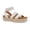 White, variant on Women's Platform Espadrille Sandals – Elastic Strappy Ankle Strap Flatform Sandals for Summer