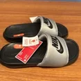 thumbnail image 1 of Nike Slide Slippers Women's 6 Silver Black Comfort, 1 of 10