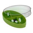 thumbnail image 2 of Unique Bargains 1 Pc 4 Grids Rotating Lid Pill Case Durable for Travel Green, 2 of 6