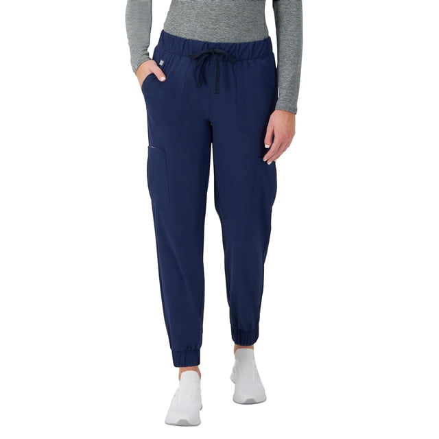 Hanes - Pantalones Deportivos Cargo para Mujer, Absorbe la Humedad, Athletic Navy, M