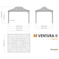 thumbnail image 5 of Sojag Ventura 10 x 12 x 9 ft Dark Grey Gazebo, 5 of 13