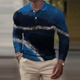 thumbnail image 2 of Camiseta de manga larga con cuello vuelto para hombre a la moda, blusa con estampado de otoño, camiseta informal Pompotops  oipoqjl50295, 2 of 5