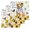Colorful, variant on Sunflowers Dog Kitchen Dish Towels for Drying Dishes Set of 3, Spring Watercolor Floral Stars Wood Grain Waffle Weave Microfiber Hand Tea Bathroom Towels Quick Dry & Absorbent Towel 15.7x23.6