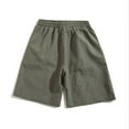 thumbnail image 3 of Jjayotai George Shorts Men Above the Knee, Men's Linen Casual Classic Fit Elastic Waist Shorts with Drawstring, Sweat Shorts Men, 3 of 3