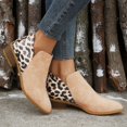 thumbnail image 4 of NECHOLOGY Botas Mujer Adulto Femenino Zapatos Botines mujer Nuevas botas Tacón grueso Punta estrecha Cremallera lateral Zapatos de mujer Botines Otoño e invierno (Khaki, 8.5), 4 of 7