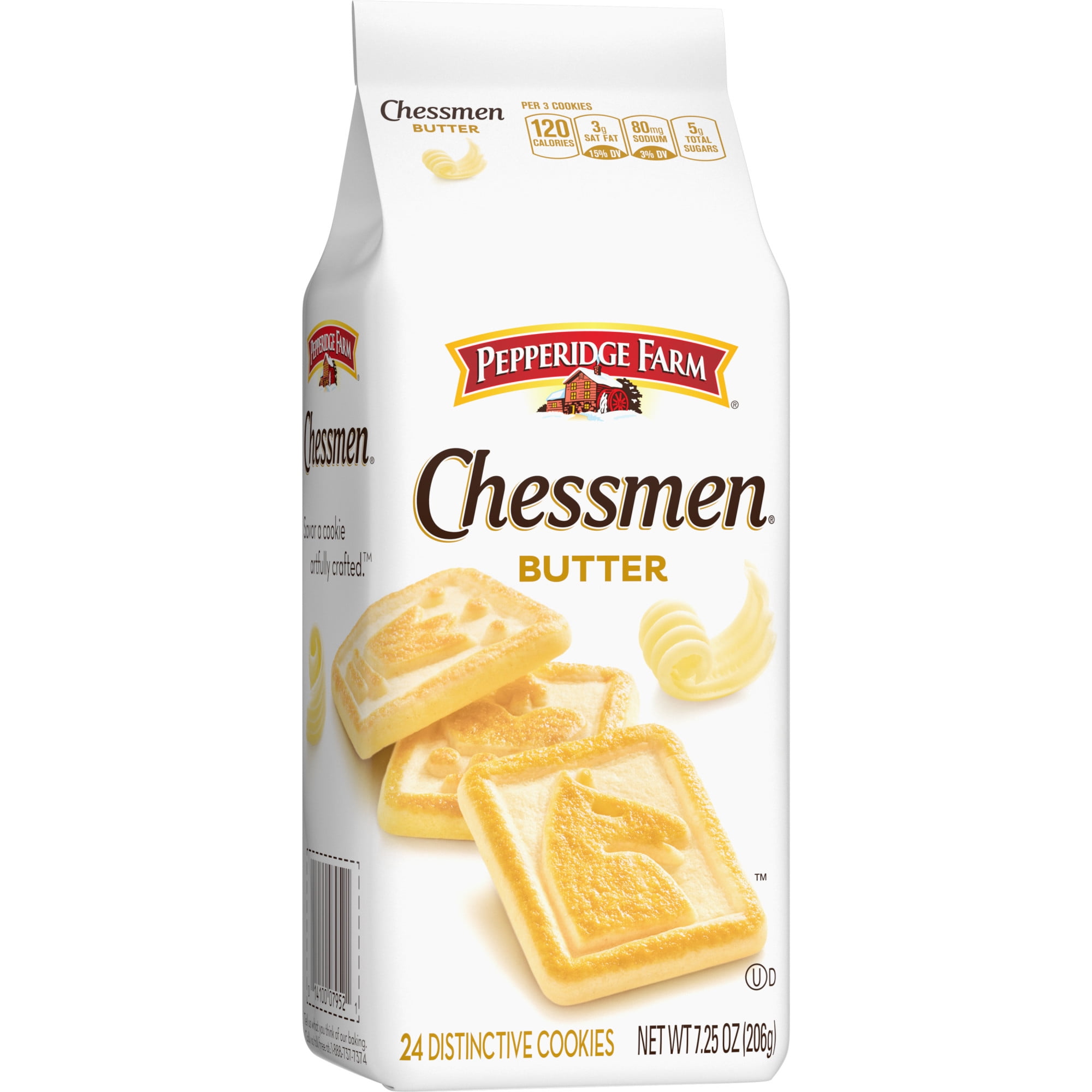 Pepperidge Farm Chessmen Butter Cookies, 7.25 oz. Bag