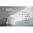 thumbnail image 3 of Horow Smart Toilet with Heated Seat, Automatic Power Flush Tankless,Ceramic One Piece Toilets no bidet, 3 of 13