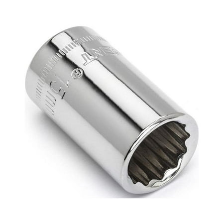 UPC: 0037103317940 | Apex Tool Group 12 Point Metric Sockets  1/2  Dr  15 mm Opng  6/BX (192-CDS75N)