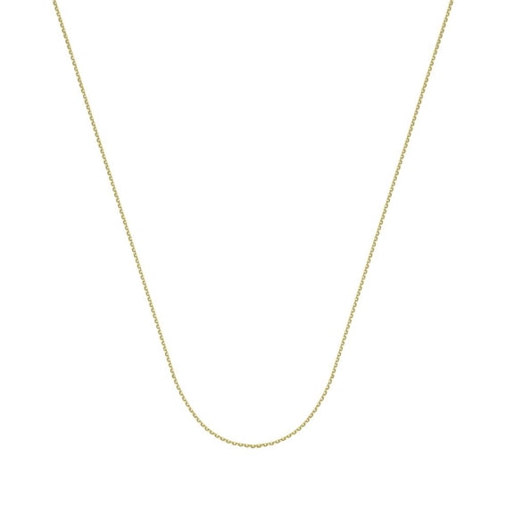 10k Yellow Gold 1.05mm Sparkle-Cut Cable Chain Necklace Lobster Claw Closure - 1.5 Grams - 16 Inch