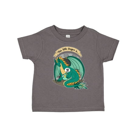 

Inktastic Third Birthday This Little Dragon is 3 Gift Toddler Boy or Toddler Girl T-Shirt