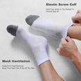 thumbnail image 3 of Men's Ankle Socks 6-Pack, Cushioned Athletic Running Socks with Arch Support, Breathable for Work & Sports, 3 of 5