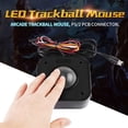 thumbnail image 4 of Souris Trackball ED, Pièces de Jeu d'Arcade Durables Robustes Pratiques Souris Trackball Illuminée pour Jeu d'Arcade, 4 of 8