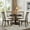 C:Espresso, variant on Harper & Bright Designs 5 Pieces Wooden Round 30" Dining Table and 4 Chair Set with Special-shaped Legs and an Exquisitely Designed Hollow Chair Back for Dining Room
