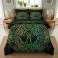 thumbnail image 1 of Juego de edredón Pamnest Tree of Life Green, tamaño king, 7 unidades, 1 of 7