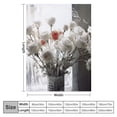 thumbnail image 4 of Creowell Flowers Vase Chiharu Shiota Throw Blanket Bedding Cozy Lightweight for Couch Sofa Bed Adults Flannel Material All Seasons - Pack of 1 40x50in, 4 of 6