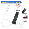 thumbnail image 3 of Fishing Downrigger Line Release Clips with Leader Snap Weight Release Clips for Kites Planer Board Downrigger Trolling B, 3 of 6