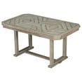 thumbnail image 3 of 6 Piece Dining Table Set, Rectangular Rubber Wood Dining Table with 4 Upholstered Chairs and 1 Bench, 3 of 8