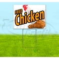 thumbnail image 1 of Fried Chicken (18" x 24") Yard Sign, Includes Metal Step Stake, 1 of 6