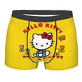 thumbnail image 1 of RWJDXD Custom Hello Kitty Underwear Men Stretch Boxer Briefs Shorts Panties Soft Underpants For Male o, 1 of 1