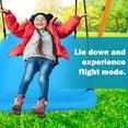 thumbnail image 4 of 7 in 1 Outdoor Swing Set,A-Frame Heavy-Duty Metal Swing Set with Slide,2 Swing Seats,1 Climbing Net & Ladder,1 Gym Hoop,1 Basket,Safe Swing Set for Kids Playground Backyard Outdoor, 4 of 6