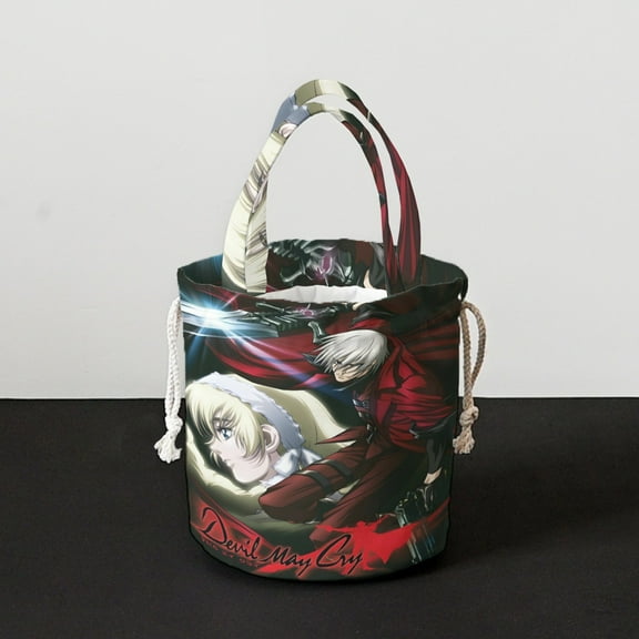 Devil May Cry Hand Drawstring Bag-Rice Grain Suede