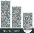 thumbnail image 4 of Findosom 3pcs Boho Kitchen Rug Set, Farmhouse Kitchen Runner Rugs and Mat, Washable Non Slip Kitchen Mats Vintage Kitchen Floor Mat Carpet for Hallway Laundry Room Sink 20"x32"+20"x47"+20"x59" Blue, 4 of 10