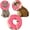 Pink, variant on Recovery Donut Collar for Dogs & Cat,Inflatable Dog Cone Collar Alternative After Surgery,Soft Dog Cone for Large Medium Small Dog,Adjustable Dog Neck Donut Collar