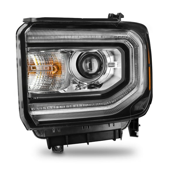 AKKON - Fit 2016-2019 GMC Sierra [HID/Xenon Model] w/LED DRL Projector Headlights Lamps OE Style Left Driver
