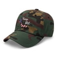 thumbnail image 3 of Trump Girl Hat, Trump Girl Dad Hat, Conservative Hat, Trump 2024 Hat, American Flag Hat, Vote Trump Hat, Republican Trump Girl Hat (Green Camo), 3 of 6